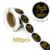 2.5cm 50/500pcs Thank You Round Sticker Scrapbook Letter Handmade Stickers Seal Labels Stickers Wedding Gift Flower Decoration