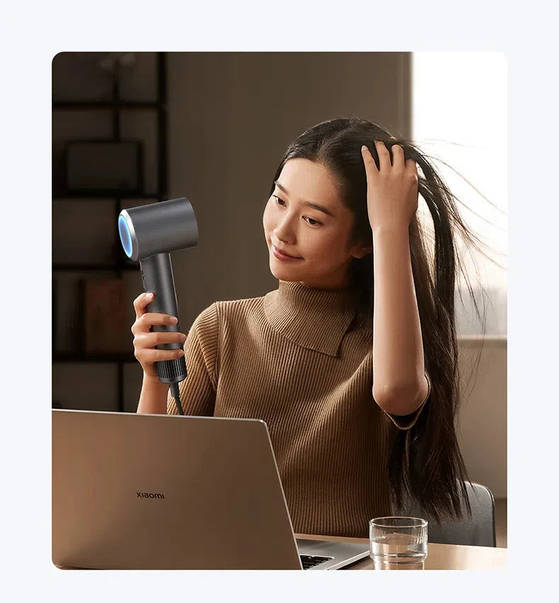 XIAOMI High Speed Hair Dryer H501 Negative Ion Hair Care 110000 Rpm Dry 220V CN Version (With EU Adapter) 62m/s wind speed
