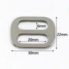 2-10Pcs 20-38mm Stainless Steel Bag Strap Buckles Tri-Glide Slider Ring Buckle Garment Belt Clip Clasp Adjuster Hook Accessories