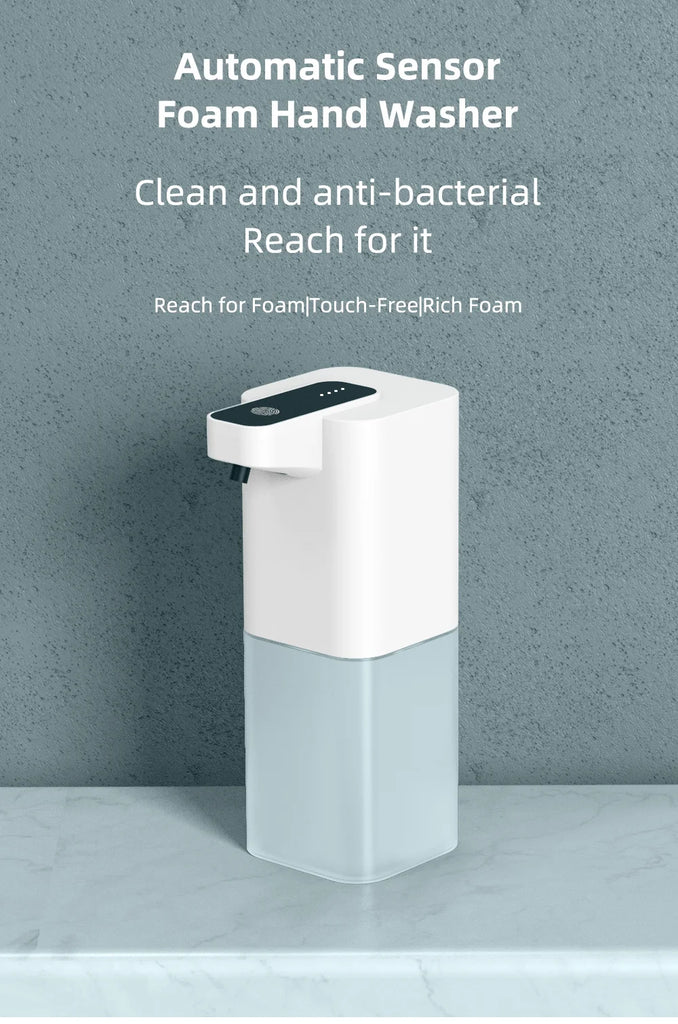 Automatic Soap Dispenser Infrared Sensing Foam Hand Sanitizer USB Rechargeable Foaming Hand Soap Dispenser For Home Bathrooms
