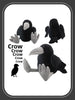 25cm Black Crow Plush Birdie Cuddly Black Raven Plush Toy Realistic Crow Soft Christmas Gift for Kids Bird Lovers Home Decor