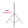 SH Metal Floor Light Stand Photography Fill Lighting Stand With 3pcs Casters Wheel Dual-use Background Light Stand