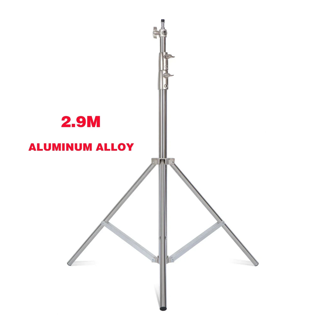 SH Metal Floor Light Stand Photography Fill Lighting Stand With 3pcs Casters Wheel Dual-use Background Light Stand