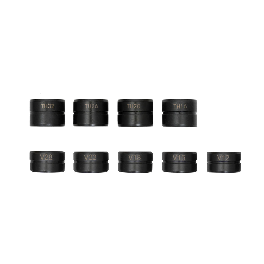 Hydraulic Pump Crimping Pliers 6T with 9 Dies for Stainless Steel Pipe Copper Tube PEX PB Press V12-28mm  TH16-32mm Set