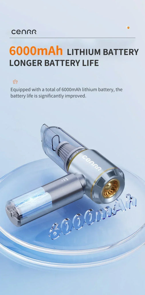CENRR 360000PA Car Vacuum Cleaner Strong Suction Cordless Wireless Cleaner Portable  HandHeld Vacuum Cleaner Cleaning Machine