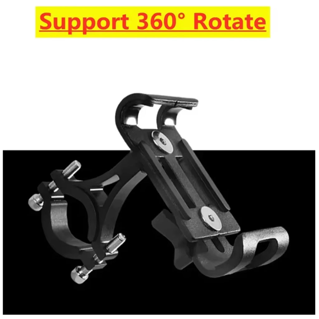 Metal Motorcycle Bike Phone Holder Aluminum Alloy Anti-slip Bracket GPS Clip Universal Bicycle Stand Support for All Smartphones
