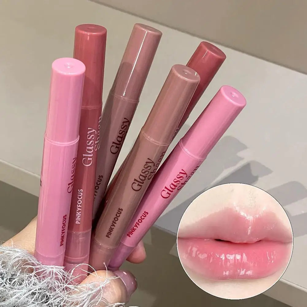 Lip Gloss Vitamin E Lip Serum, Hydrating & Plumping Tinted Lip Gloss, Moisturizing Lip Balm For Glossy Sheer, Smooth Lips