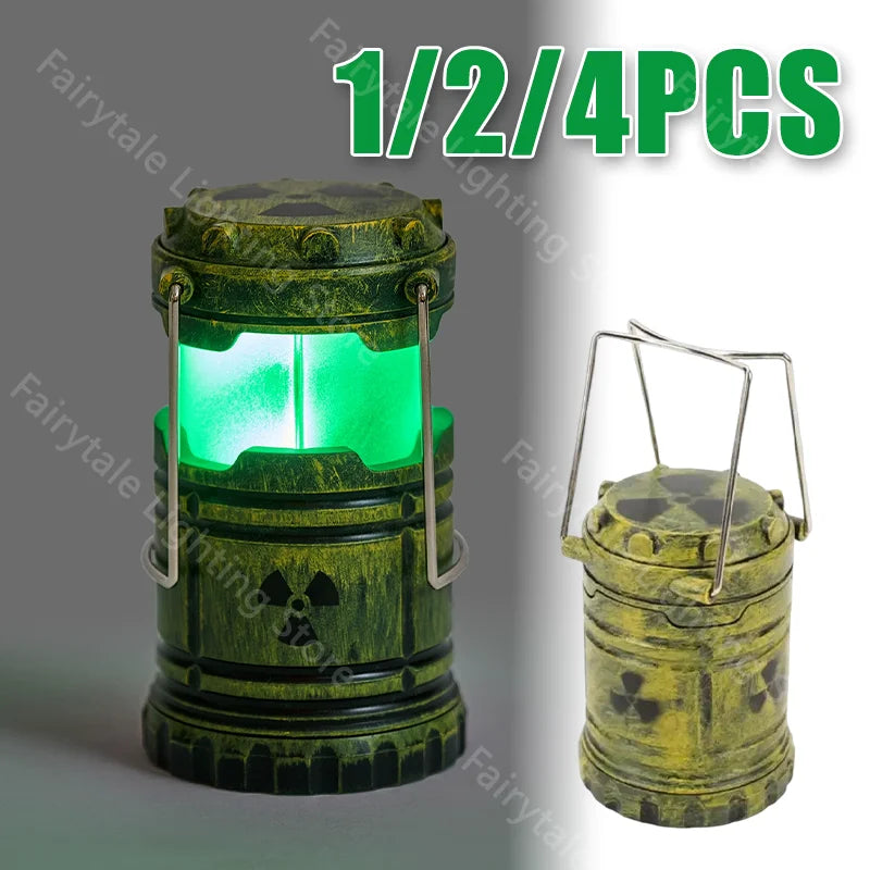Mini Simulation Nuclear Reactor Night Light Gift Handheld Camping Light Halloween Gift Glowing Lantern Home Decor Party Prop