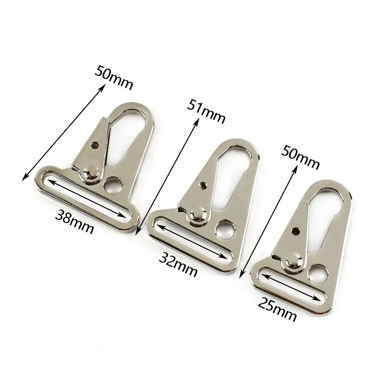 2/4/10Pcs Meetee 25/32/38mm Metal Buckles Bag Strap Snap Trigger Hook Dog Collar Clasp Carabiner Buckle DIY Hardware Accessories