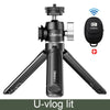 Ulanzi U-Vlog lite Mini Tripod with 360° Ball Head & Cold Shoe Selfie Stick Tabletop Tripod for Camera iPhone Android Phone DSLR