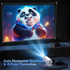 Magcubic Mini Projector Support 4K 720P with Dual Band WIFI6 5G Wireless Android 11 290 ANSI 180° Rotatable Video HY300 Pro