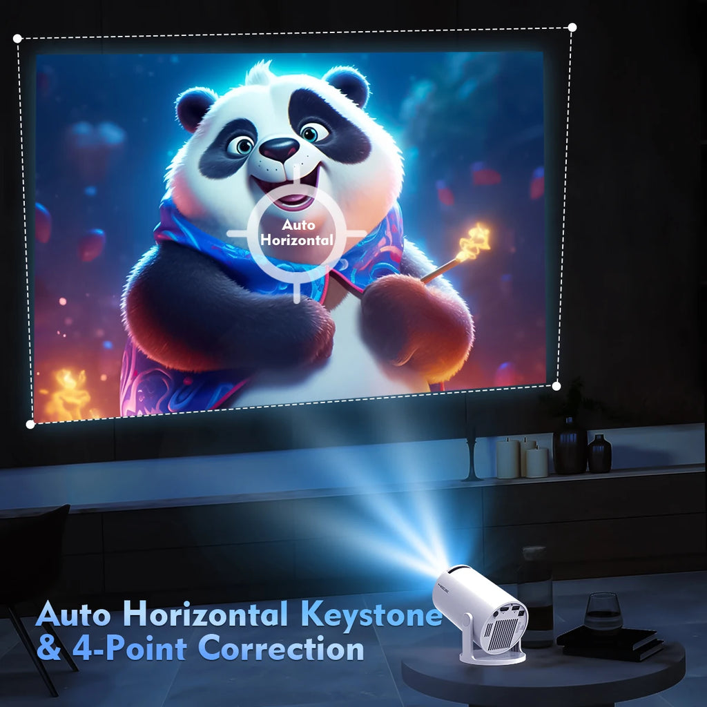 Magcubic Mini Projector Support 4K 720P with Dual Band WIFI6 5G Wireless Android 11 290 ANSI 180° Rotatable Video HY300 Pro