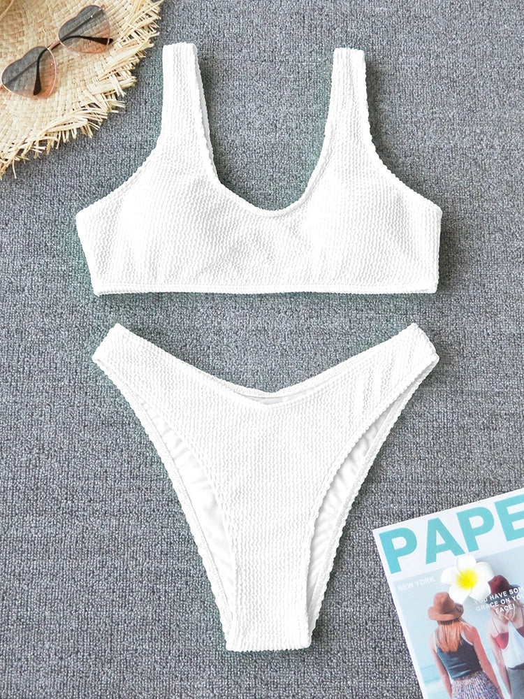 Sexy Bikini 2025 Swimsuit Women Swimwear Push Up Bikini Set Thong Brazilian Bathing Suit Beach Wear Biquini Bather Female