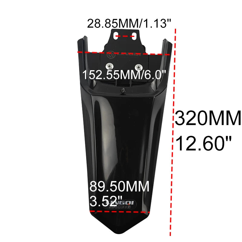 LINGQI RACING  Motorcycle Rear Wheel Fender Cover Mudguard Plastic Protection Guard For Light Bee  Electric Bike