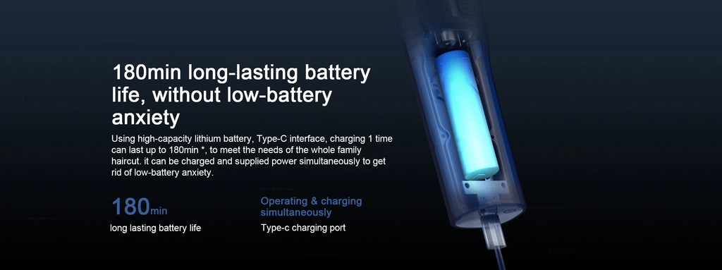 XIAOMI MIJIA Hair Trimmer Machine Hair Clipper IPX7 Waterproof Professional Cordless Electric Hair Cutting Barber Trimmers Men