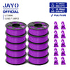 JAYO PLA + 3D Filament 1.75MM 10 Rolls PLA PLUS 3D Printer Filament Neatly Wound 3D Printing Filament 1.1kg Spool High Toughness