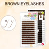 ABONNIE Cashmere Brown C/CC/D/M/L Curl Individual Classic Eyelashes Extensions Cocoa Brown Lashes Extensions