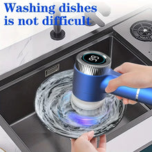 Laai beeld in Galery-kyker, Xiaomi Wireless Electric Cleaning Brush LED Display Kitchen Bathroom Toilet Portable Powerful Clean Brush 5 Brush Heads