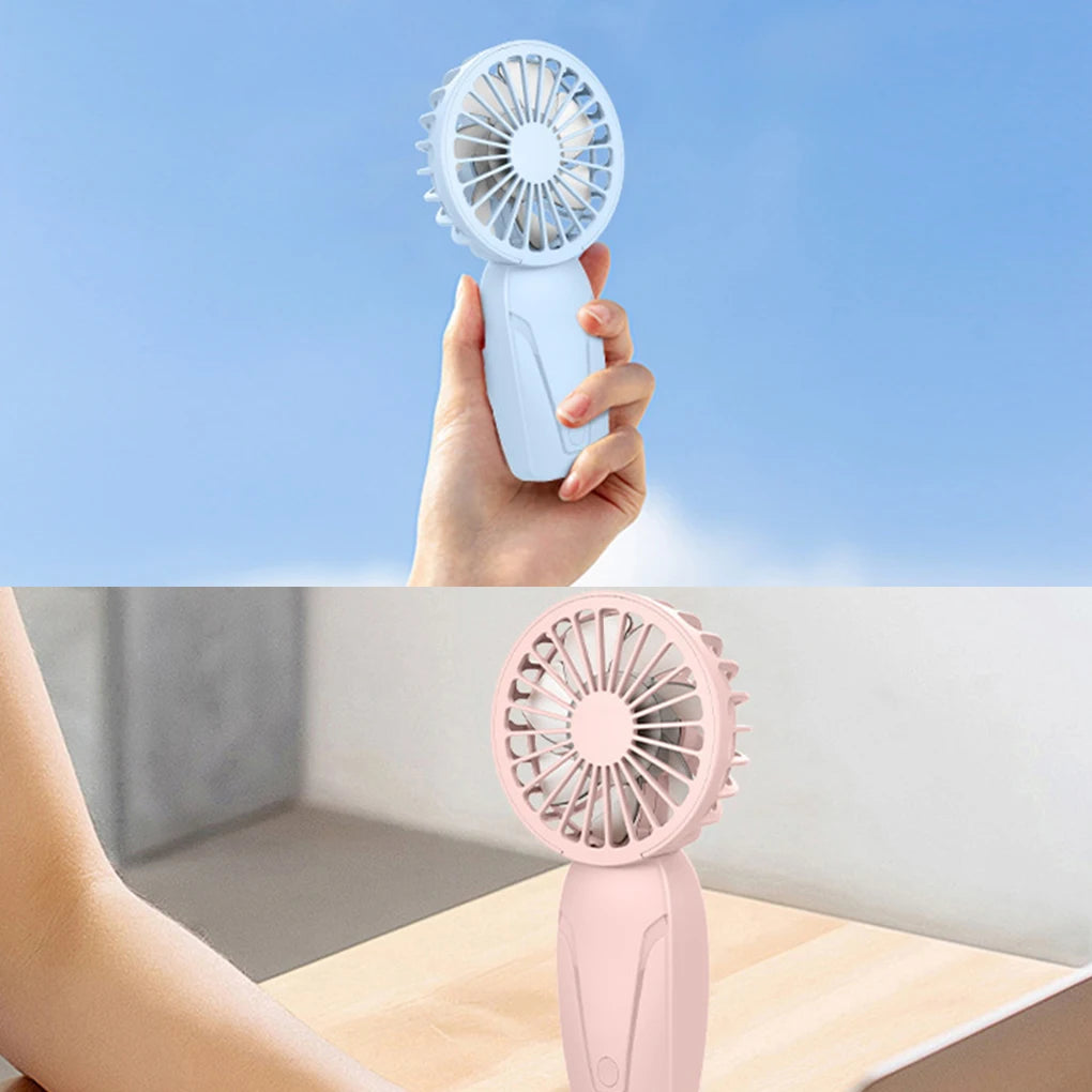 Mini Portable Fans Handheld USB Rechargeable Fan Air Cooler Outdoor Travel Hand Fans Ventilation Fan
