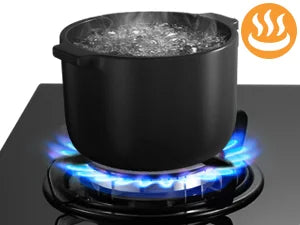 60cm Built-in Gas Hob 4 Burner | Auto Thermocouple & Safety Lock | 4-Zone Tempered Glass 8060W with Auto Ignition