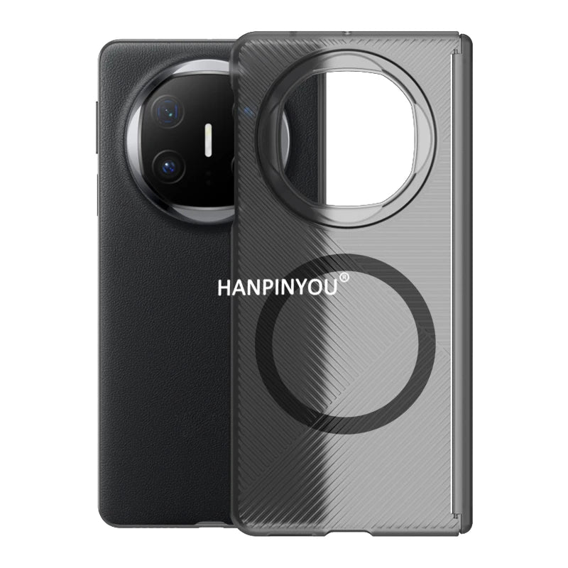 Lightweight Ultrathin Hard Phone Case For OPPO Find N5 Matte Geometric frosted stripe Cover Simple Stylish Anti-Fingerprints