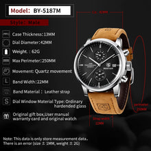 Load image into Gallery viewer, BENYAR Mens Watches Top Brand Luxury Quartz Men Watch 2023 Sports Watch For Men Chronograph Military Watch Men Relogio Masculino