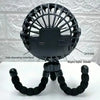 Mini Octopus Fan Baby Stroller Fan Hand Held USB Charging Bladeless Small Folding Fans Mini Silent Table Outdoor Cooler
