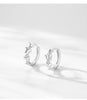 Ailmay 925 Sterling Silver Trendy Butterfly Zircon Hoop Earrings Charm Animal Ear Buckles For Women Christmas Gift Fine Jewelry