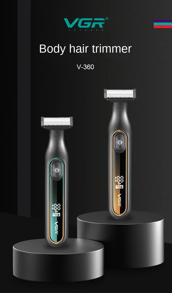 VGR Hair Trimmer Professional Barber Waterproof Hair Cutting Machine Hair Clipper Beard Trimmer Electric Trimmer for Men V-360
