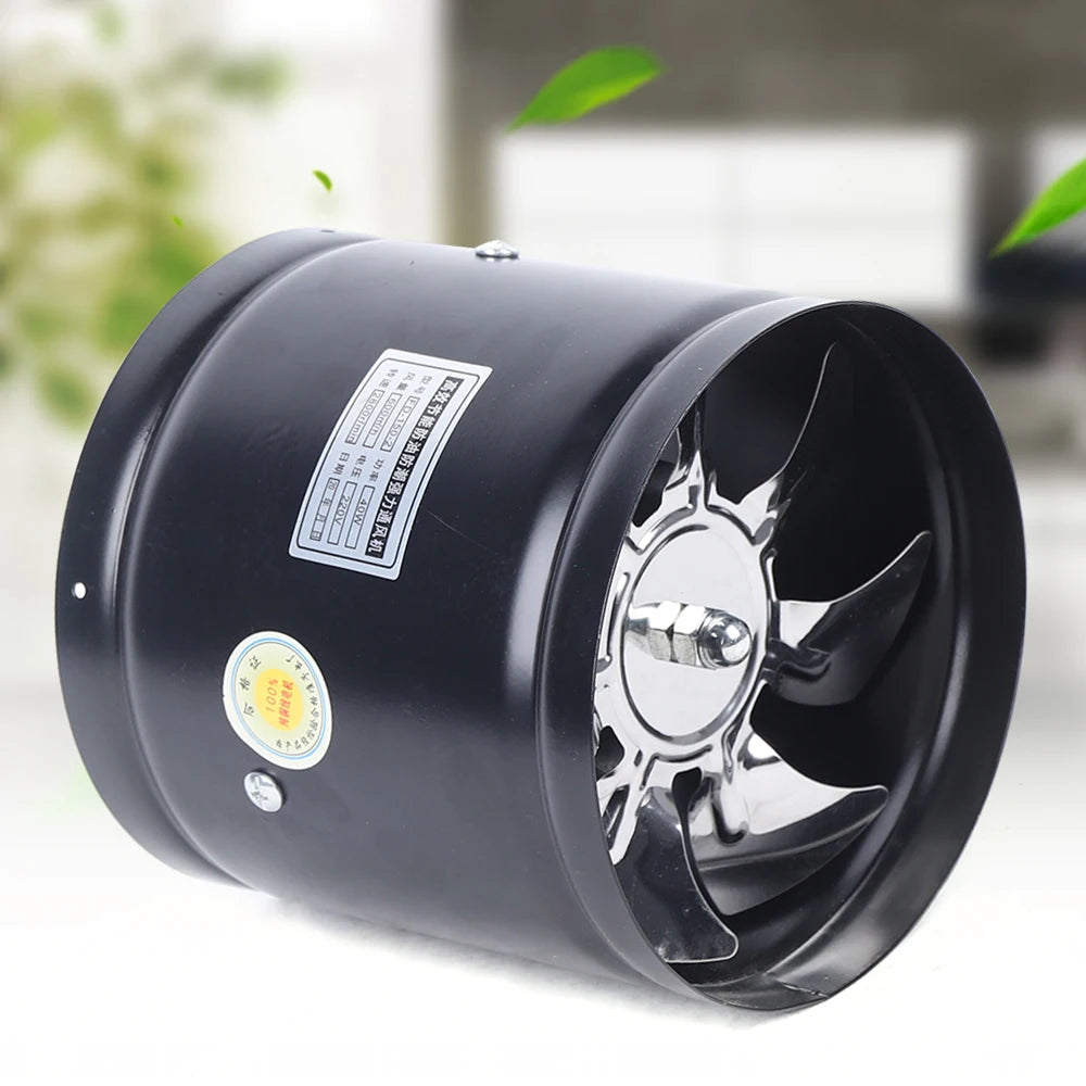 150mm Axial Duct Fan Air Pipe Fan Radial Pipe Fan Extractor 220V Fan Industrial Fan For Kitchen, Living Room, Factory, Hotel - Mighty Dollars