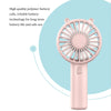 Mini Handheld Fan Portable USB Rechargeable Fans Desk with Base Small Makeup Eyelash Cooler Women Girls Outdoor Office White