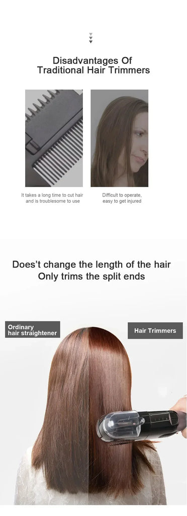 Split Ends Hair Trimmer Dry Damaged Remover Automatic Trim Split Professional Women Cordless Hair Cutting Machine Hair Clipper - Mighty Dollars