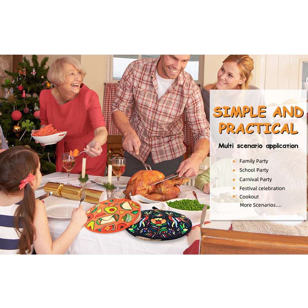 New High Quality Tortilla Warmer Pouch Fashion Helpful Fabric Insulation Bag Tortilla Warmer Insulated Fabric Storage Poucha