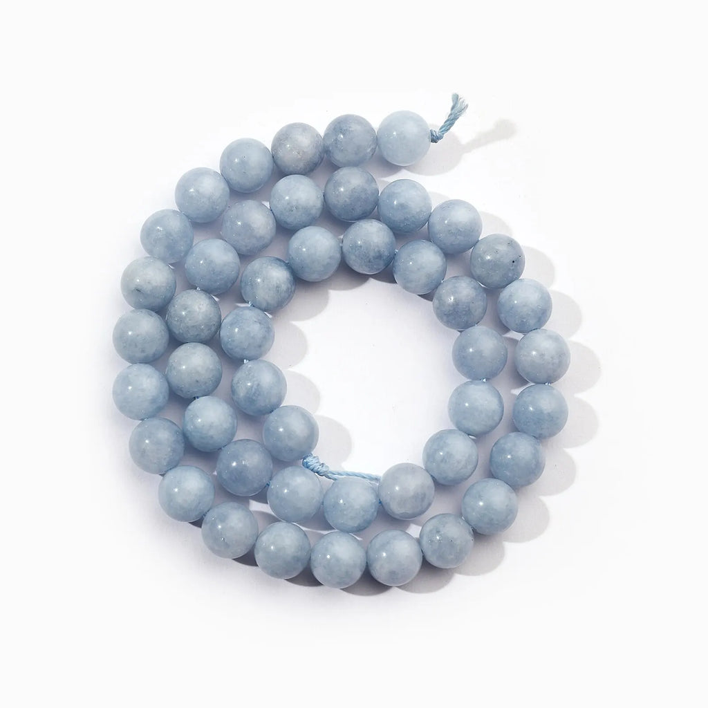 1 Strand 6mm Natural Stone Tourmaline Rose Quartz Aquamarine Amazonite Loose Bead for Jewelry Making DIY Bracelet