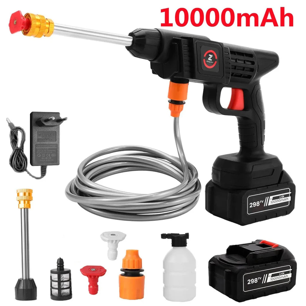 Cordless High Pressure Water Gun for Plant Watering House Cleaning 10000mAh/20000mAh Household Car Washing Spray Machine