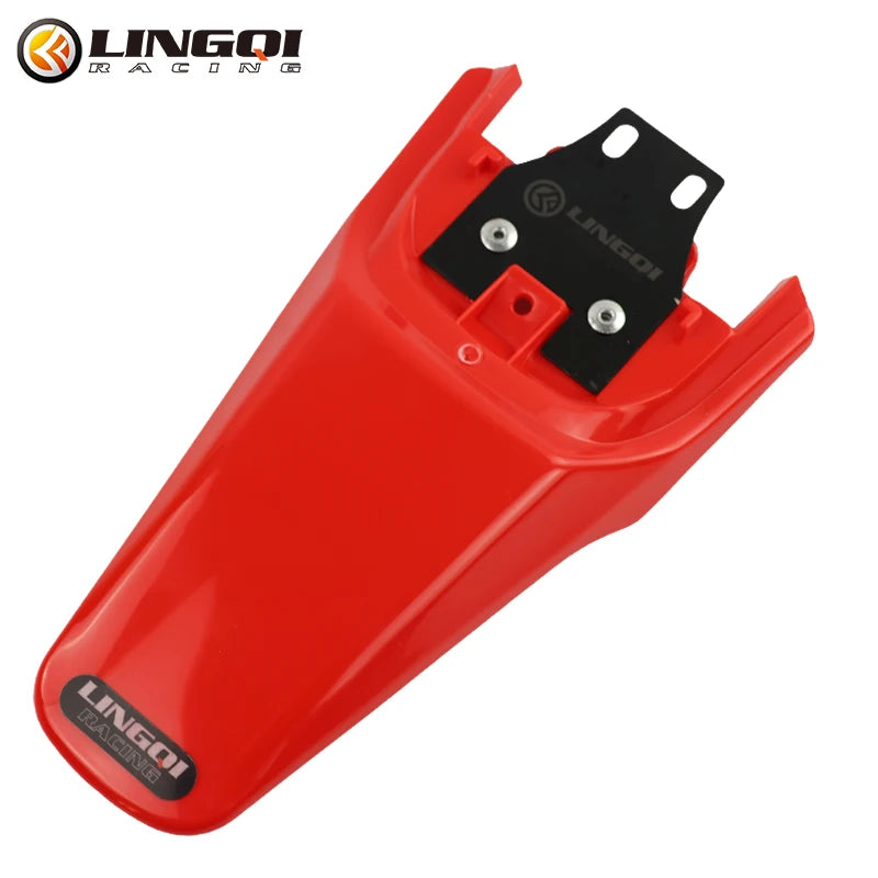 LINGQI RACING  Motorcycle Rear Fender Plastic Tail Mudguard Wheel Splash Guard For Light Bee Modified