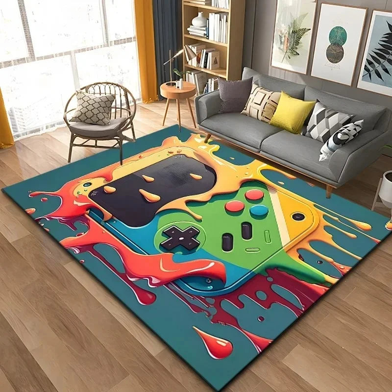 3D Game Controller Carpet Anime Carpet Living Room Decoration Rugs for Bedroom Carpets for Super Sized Gaming Carpet