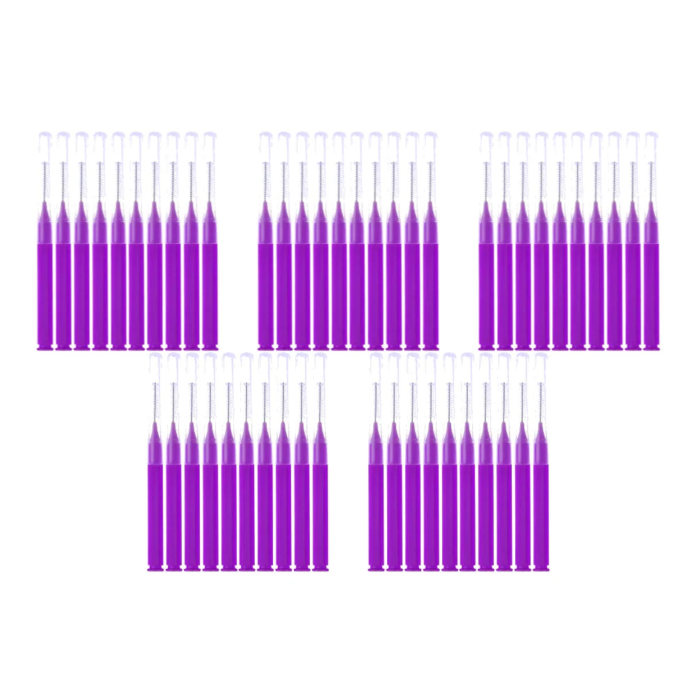 8-40PCS Interdental Brushes Dental Floss Toothpick Orthodontic Braces Brush Tooth Cleaning Tool Teeth Oral Care