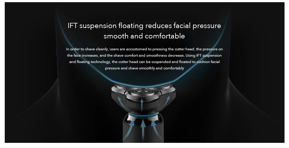 Xiaomi Mijia Electric Shaver S500 Portable Beard Trimmer Dry Wet Shaving Washable beard trimmer Electric Shaver For Man