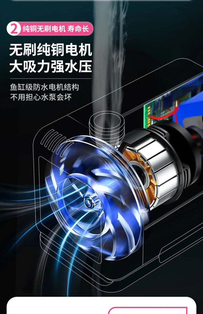 Outdoor portable simple electric shower self-priming