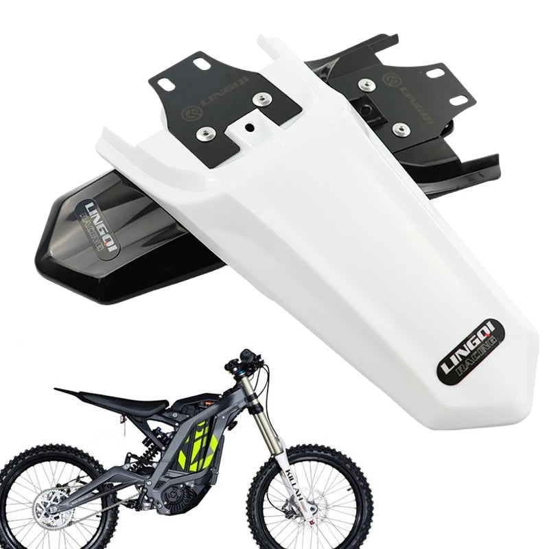 LINGQI RACING  Motorcycle Rear Wheel Fender Cover Mudguard Plastic Protection Guard For Light Bee  Electric Bike