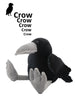 25cm Black Crow Plush Birdie Cuddly Black Raven Plush Toy Realistic Crow Soft Christmas Gift for Kids Bird Lovers Home Decor