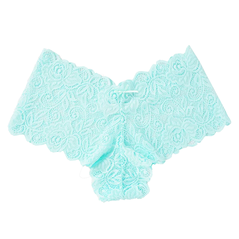 Ladies Lace Sexy Underpants Lingerie Women Lace Low-Rise Boyshort Panties Girls Floral Underwear Lingerie Breathable Panties