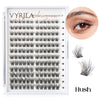 Individual Lashes Cluster C Curl Mix Lash Clusters 3D Wispy DIY Eyelash Extension 0.1mm Super Thin Band Resuable Natural Lashes