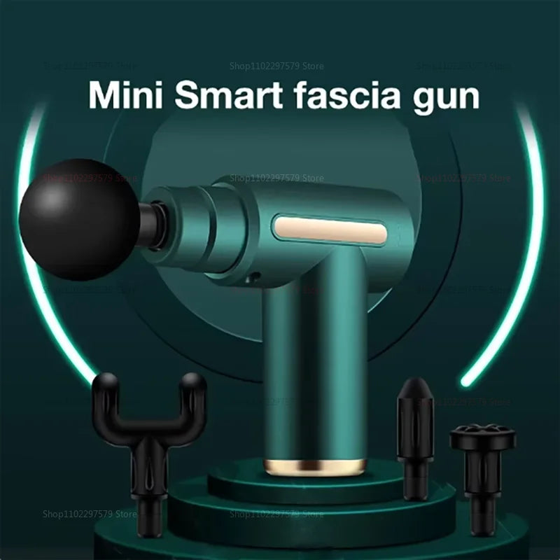 Fascial Massage Gun Electric Percussion Pistol Massager Body Neck Back Deep Tissue Muscle Relaxation Fitness Tool For Shoulder