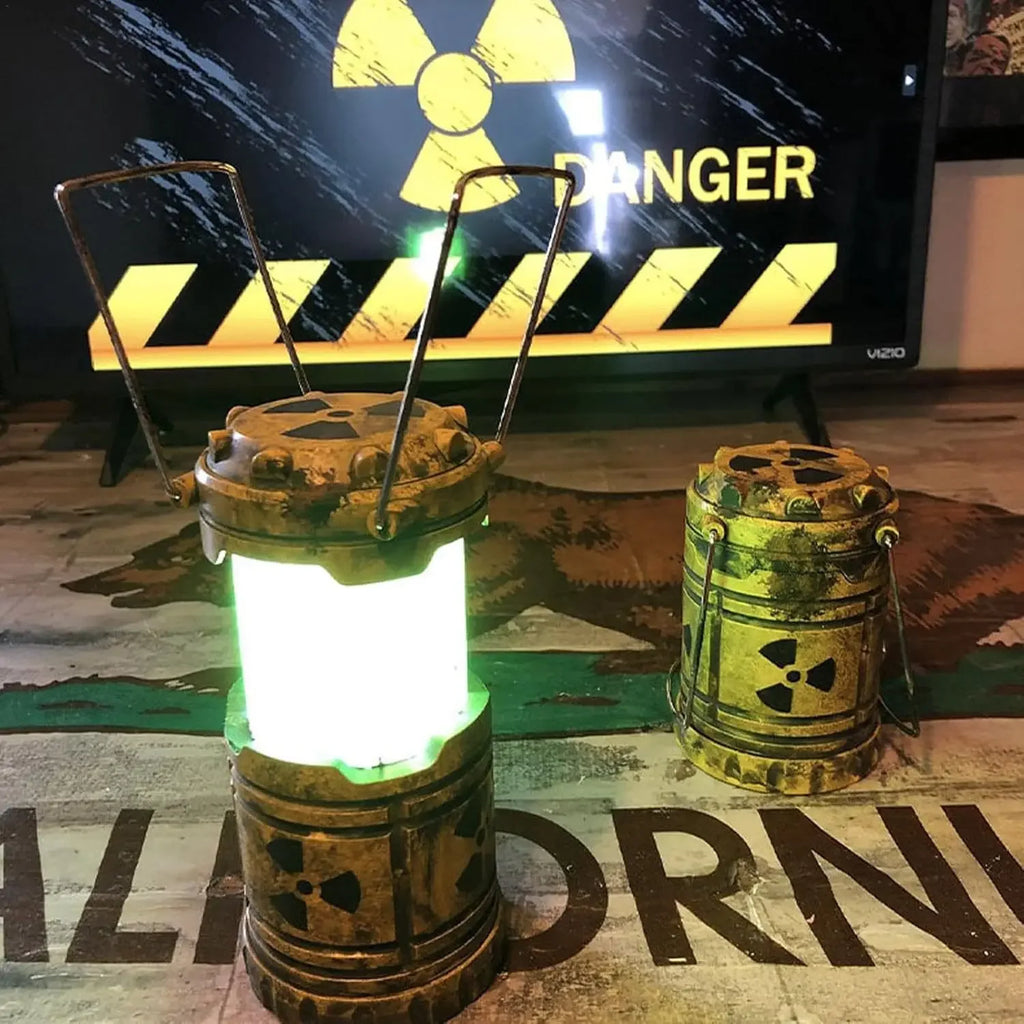 Mini Simulation Nuclear Reactor Night Light Gift Handheld Camping Light Halloween Gift Glowing Lantern Home Decor Party Prop