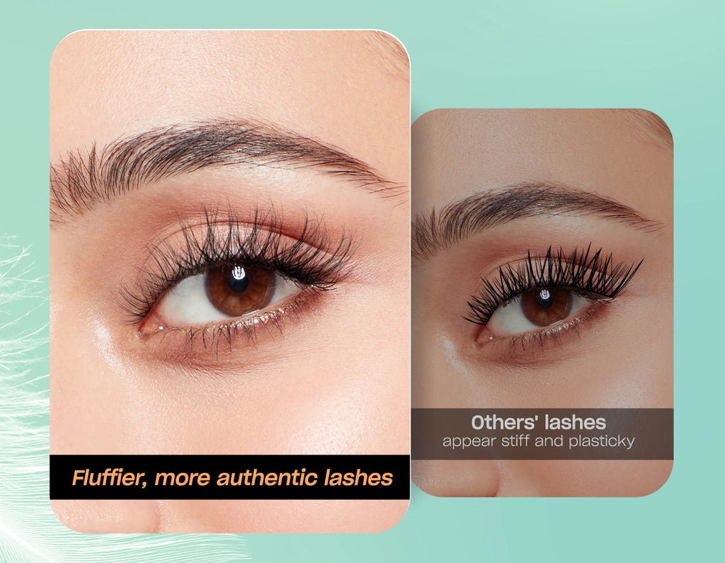 Individual Lashes Cluster C Curl Mix Lash Clusters 3D Wispy DIY Eyelash Extension 0.1mm Super Thin Band Resuable Natural Lashes