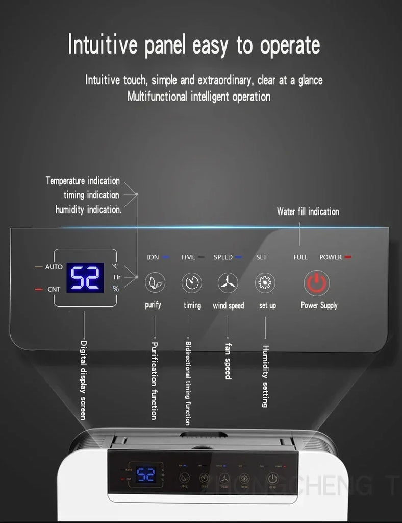 Air Dehumidifier DK01-T Dehumidifier Household Bedroom Dehumidification Industrial Basement High Power Dehumidifier Small Dryer