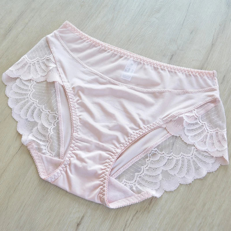 Plus size underpanties Fashion underwear Girl Briefs Pink Ladies Underpanty Comfortable Briefs Women's Panties Lingries