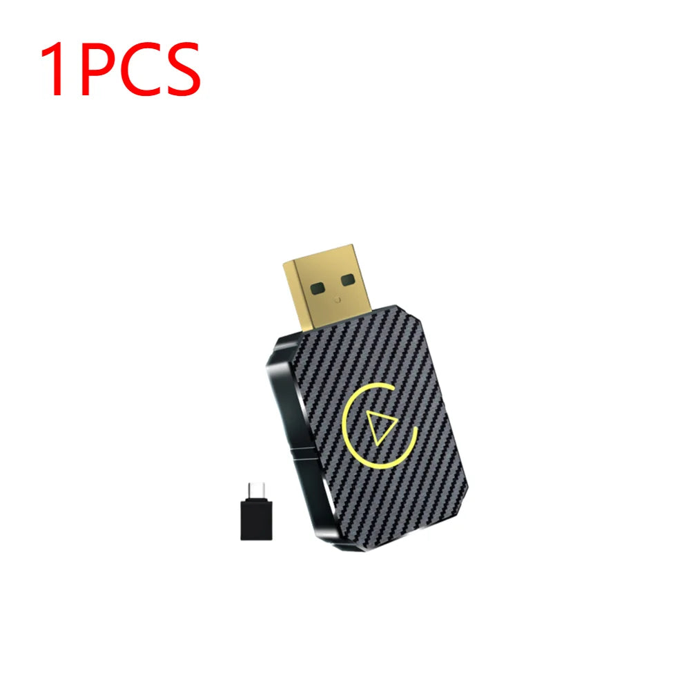 ﻿ 1-5Pcs 2in1 MINI Q1M Wireless CarPlay Android Auto Adapter BT5.0 WiFi Fast Connection Wireless Adapter Smart Mini Box USB